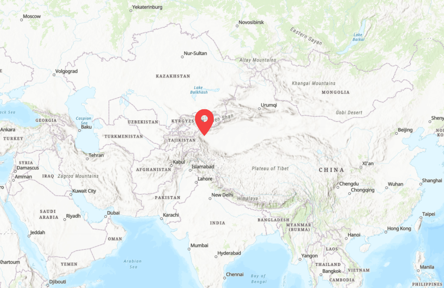 Kashgar map